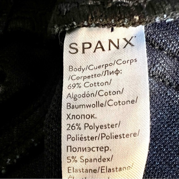 Spanx Jean-Ish Ankle Leggings in Medium Wash Jegging Stretch Shapewear Women XS - Picture 7 of 7